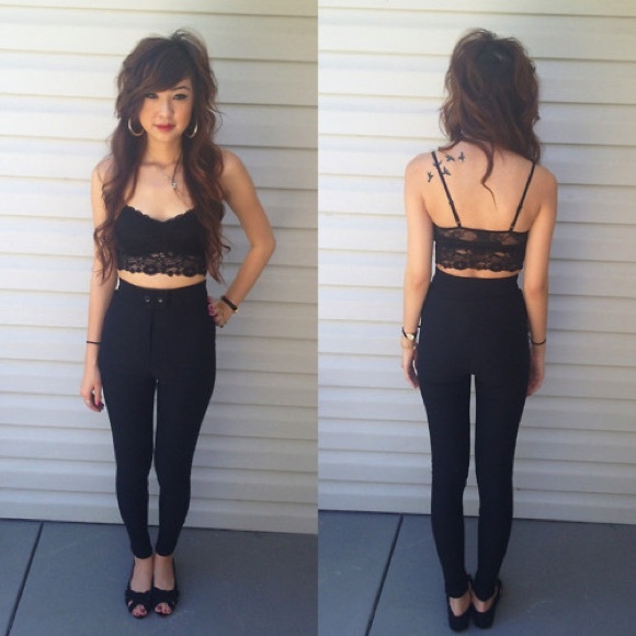 American Apparel Black Riding Pants size L - Picture 5 of 7